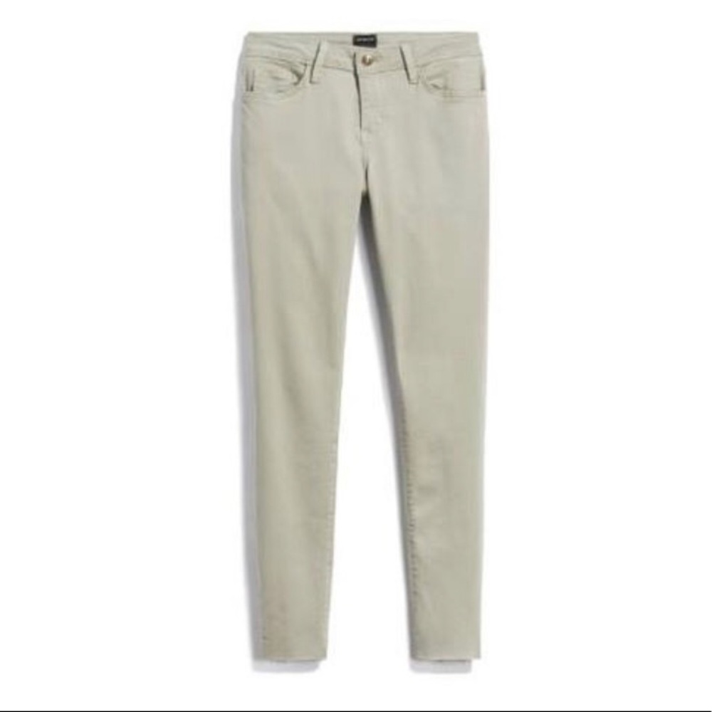 Olive Scissor Hem Skinny Jean